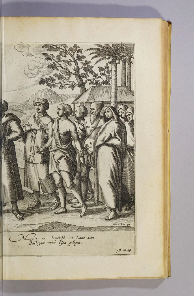 An illustration from Navigatio ac itinerarium Iohannis Hugonis Linscotani in Orientalem sive Lusitanorum Indiam. : Descriptiones eiusdem terrae ac tractuum littoralium ..., 1599, leaf 133