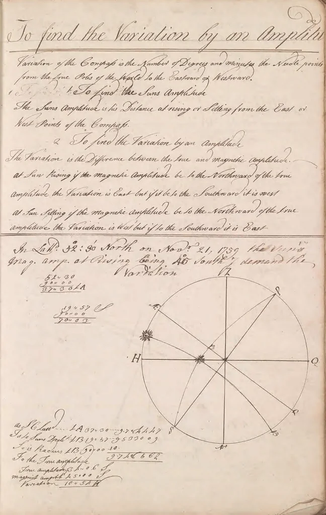 An illustration from [Navigation], 1759, leaf 103