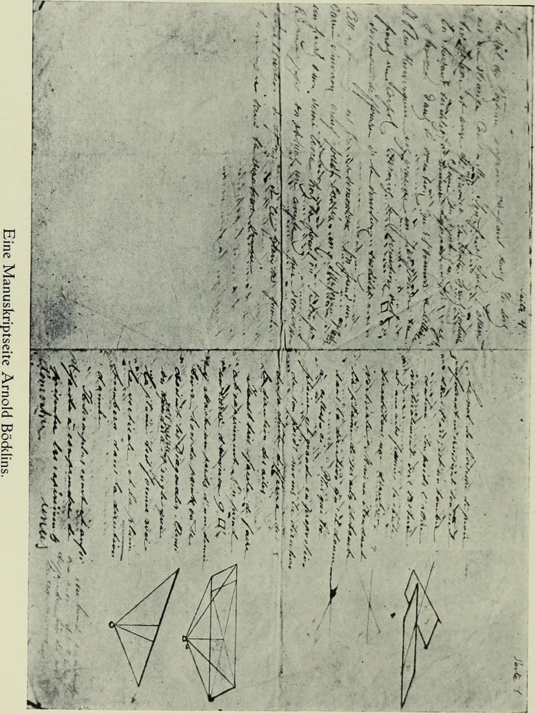 An illustration from Neben meiner Kunst : Flugstudien, Briefe und Persönliches, 1909, leaf 245