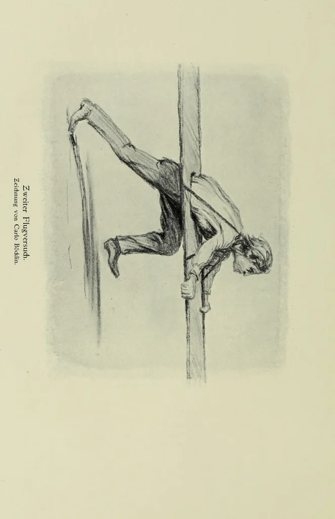 An illustration from Neben meiner Kunst : Flugstudien, Briefe und Persönliches, 1909, leaf 33