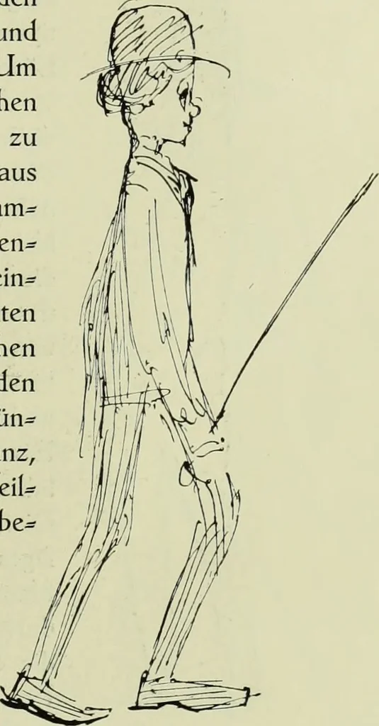 An illustration from Neben meiner Kunst : Flugstudien, Briefe und Persönliches, 1909, leaf 90