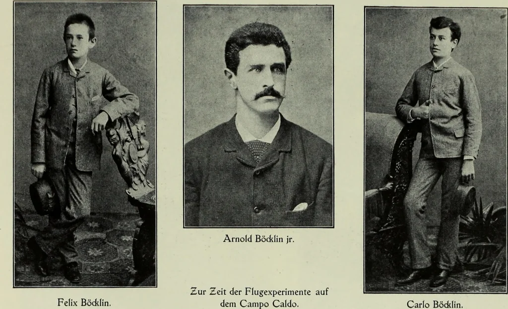 An illustration from Neben meiner Kunst : Flugstudien, Briefe und Persönliches, 1909, leaf 97