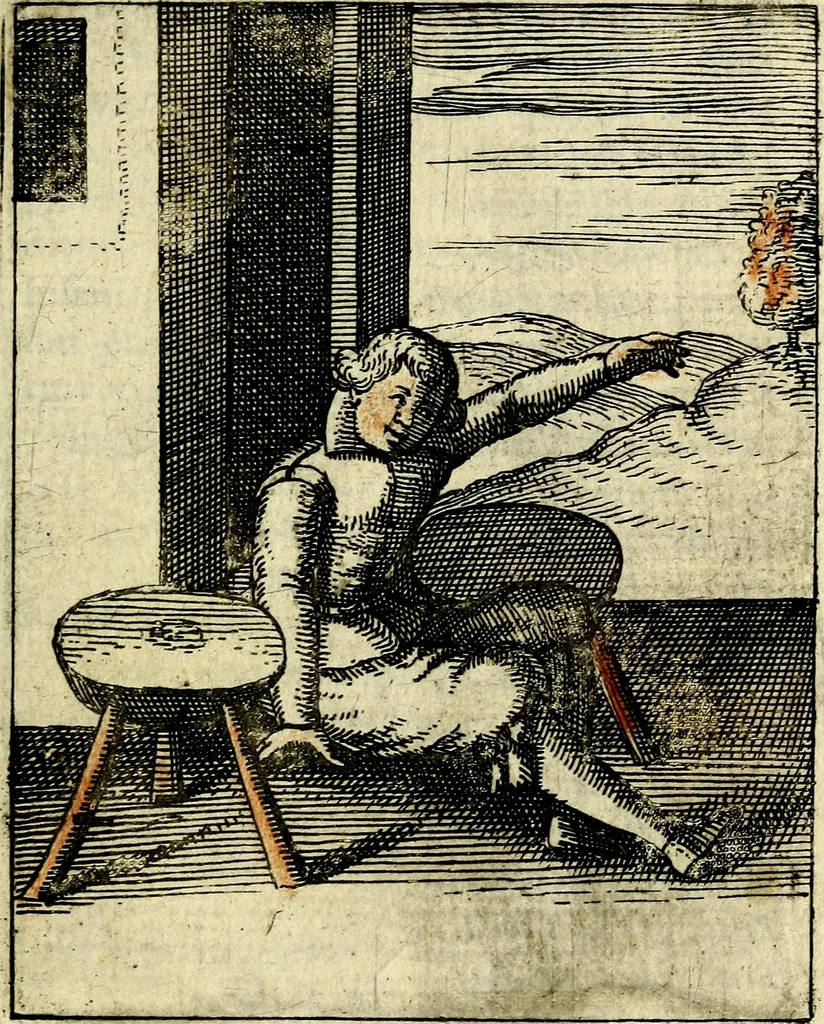 An illustration from Nebulo nebulonum, hoc est, Locoseria modernae nequitiae censura : qua hominum sceleratorum fraudes, doli ac versutiae aeri aëriq[ue] exponuntur pùblice, 1620, leaf 120