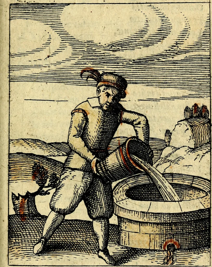 An illustration from Nebulo nebulonum, hoc est, Locoseria modernae nequitiae censura : qua hominum sceleratorum fraudes, doli ac versutiae aeri aëriq[ue] exponuntur pùblice, 1620, leaf 148