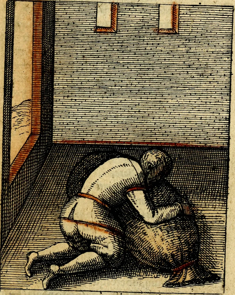 An illustration from Nebulo nebulonum, hoc est, Locoseria modernae nequitiae censura : qua hominum sceleratorum fraudes, doli ac versutiae aeri aëriq[ue] exponuntur pùblice, 1620, leaf 152