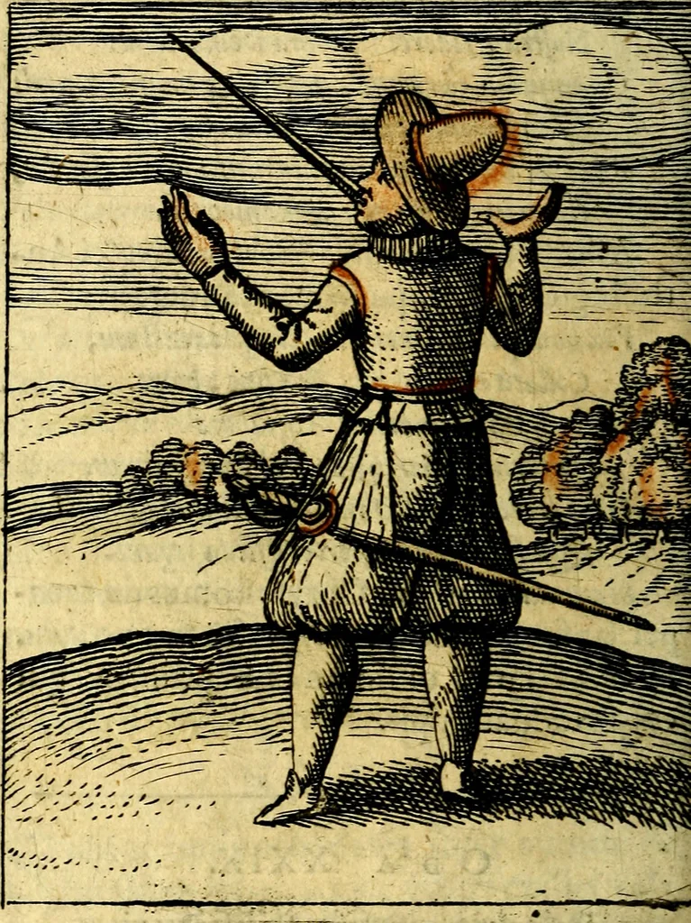 An illustration from Nebulo nebulonum, hoc est, Locoseria modernae nequitiae censura : qua hominum sceleratorum fraudes, doli ac versutiae aeri aëriq[ue] exponuntur pùblice, 1620, leaf 155