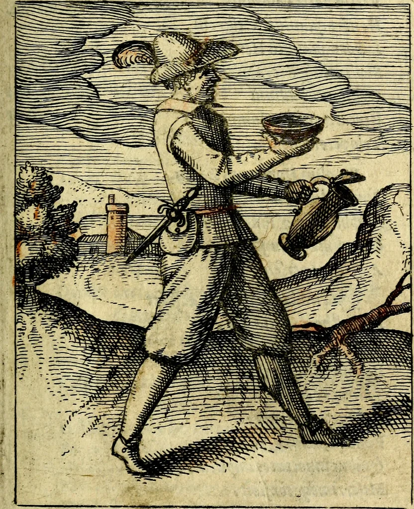 An illustration from Nebulo nebulonum, hoc est, Locoseria modernae nequitiae censura : qua hominum sceleratorum fraudes, doli ac versutiae aeri aëriq[ue] exponuntur pùblice, 1620, leaf 36