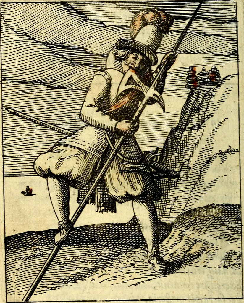 An illustration from Nebulo nebulonum, hoc est, Locoseria modernae nequitiae censura : qua hominum sceleratorum fraudes, doli ac versutiae aeri aëriq[ue] exponuntur pùblice, 1620, leaf 41