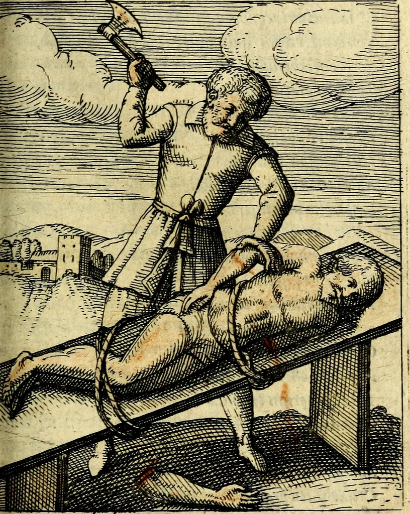 An illustration from Nebulo nebulonum, hoc est, Locoseria modernae nequitiae censura : qua hominum sceleratorum fraudes, doli ac versutiae aeri aëriq[ue] exponuntur pùblice, 1620, leaf 56
