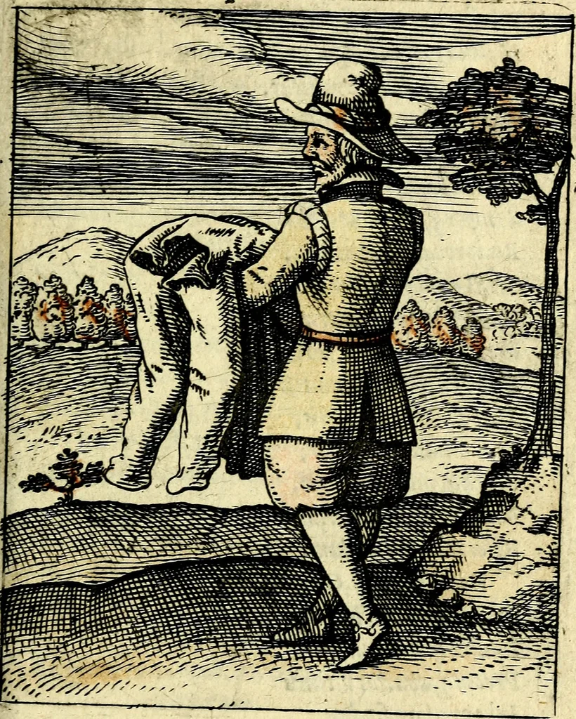 An illustration from Nebulo nebulonum, hoc est, Locoseria modernae nequitiae censura : qua hominum sceleratorum fraudes, doli ac versutiae aeri aëriq[ue] exponuntur pùblice, 1620, leaf 74