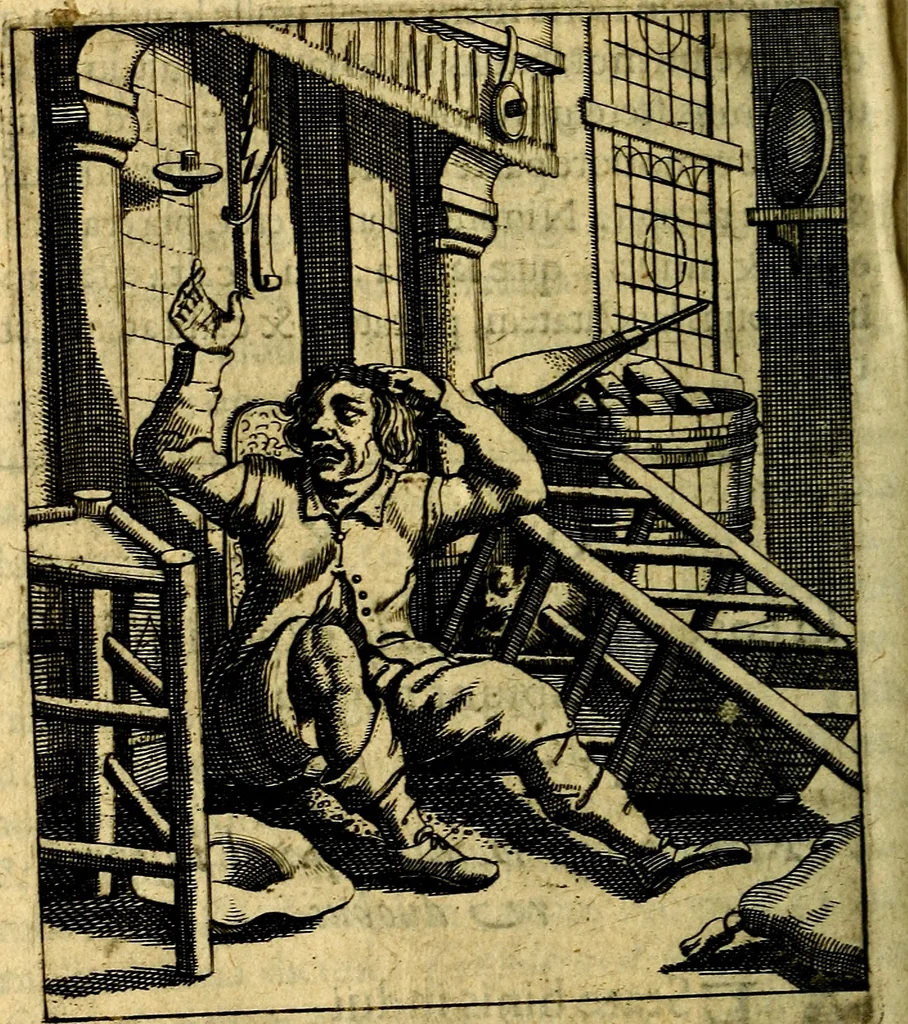 An illustration from Nebulo nebulonum; hoc est, Loco-seria vernaculae nequitiae censura, 1636, leaf 135