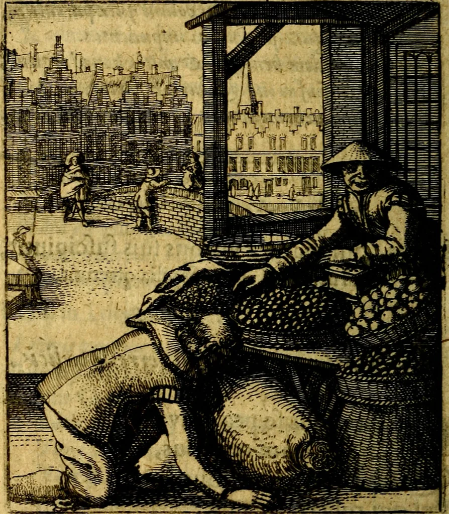 An illustration from Nebulo nebulonum; hoc est, Loco-seria vernaculae nequitiae censura, 1636, leaf 171