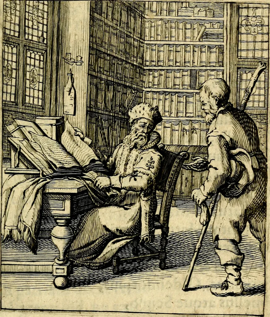 An illustration from Nebulo nebulonum; hoc est, Loco-seria vernaculae nequitiae censura, 1636, leaf 32
