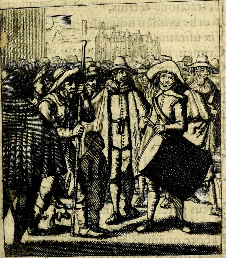 An illustration from Nebulo nebulonum; hoc est, Loco-seria vernaculae nequitiae censura, 1636, leaf 42