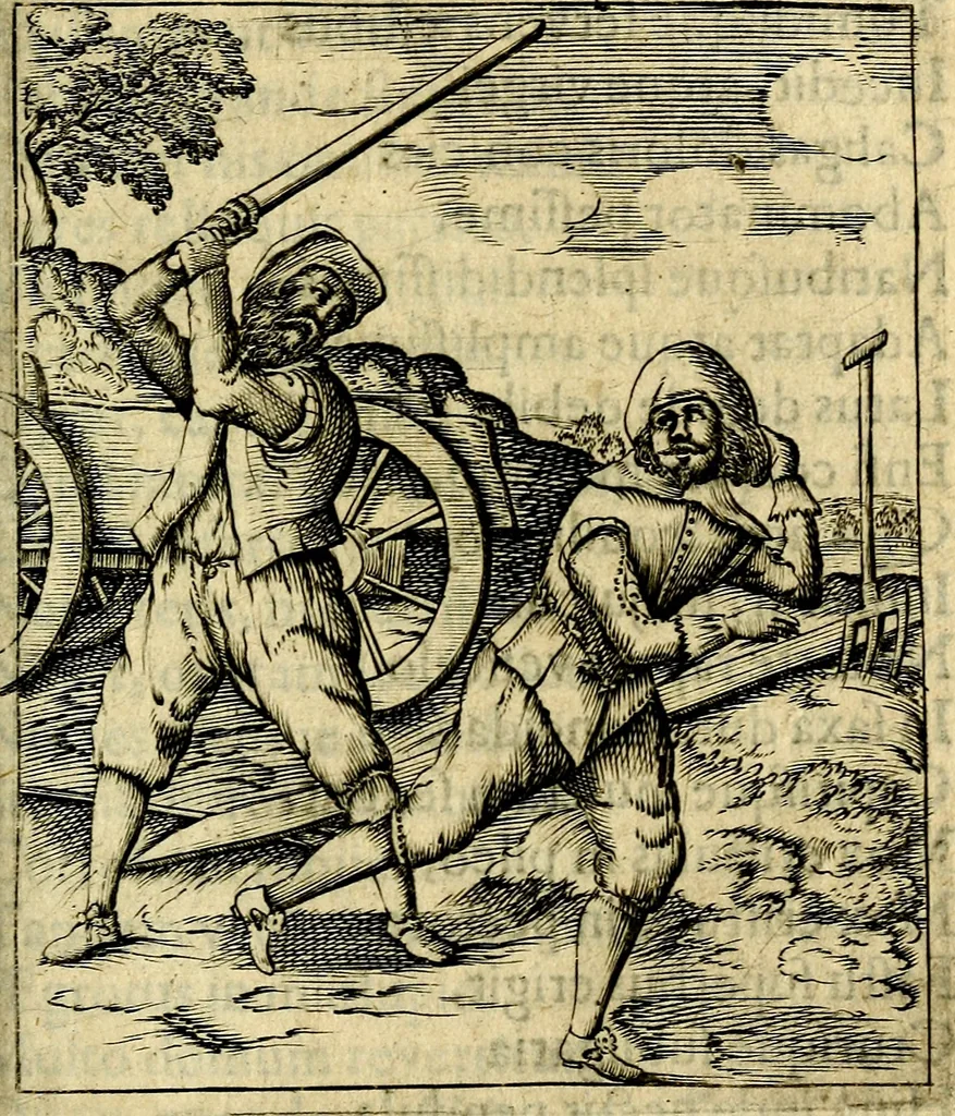 An illustration from Nebulo nebulonum; hoc est, Loco-seria vernaculae nequitiae censura, 1636, leaf 74