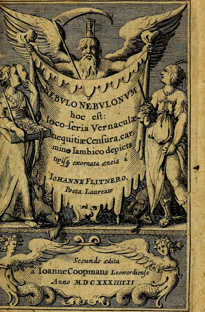 An illustration from Nebulo nebulonum; hoc est, Loco-seria vernaculae nequitiae censura, 1636, leaf 8