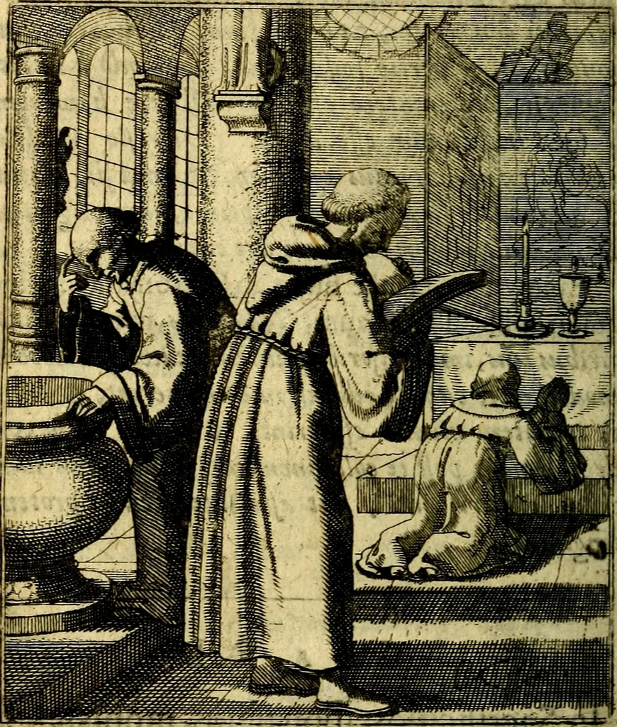An illustration from Nebulo nebulonum; hoc est, Loco-seria vernaculae nequitiae censura, 1636, leaf 89