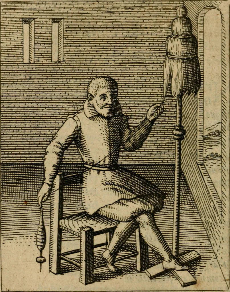 An illustration from Nebulo nebulonum, hoc est, Iocoseria modernae nequitiae censura : qua hominum sceleratorum fraudes, doli ac versutiae aeri aëriq[ue] exponuntur pùblice, 1620, leaf 105