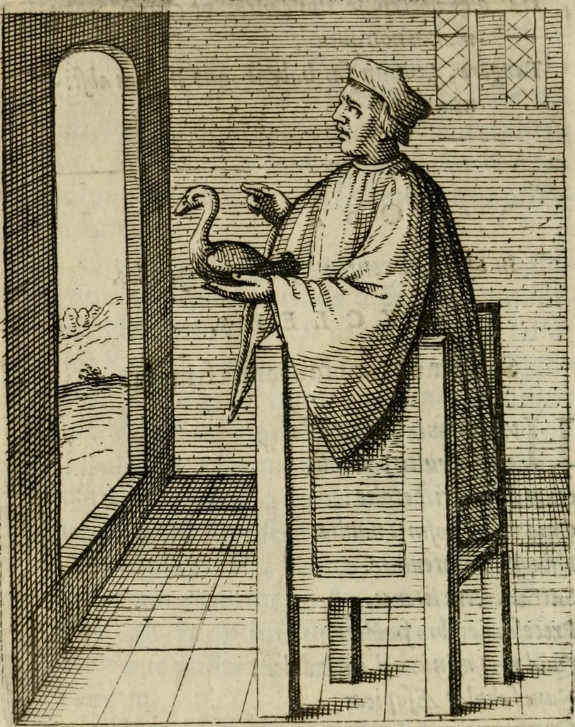 An illustration from Nebulo nebulonum, hoc est, Iocoseria modernae nequitiae censura : qua hominum sceleratorum fraudes, doli ac versutiae aeri aëriq[ue] exponuntur pùblice, 1620, leaf 23