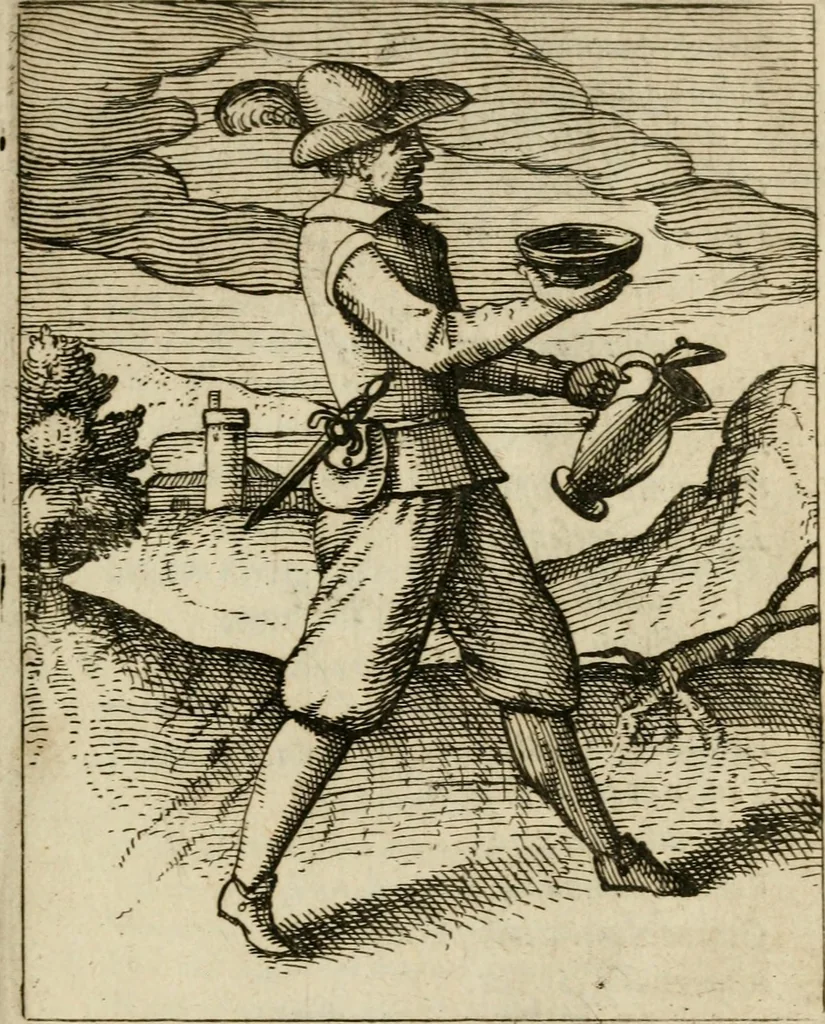 An illustration from Nebulo nebulonum, hoc est, Iocoseria modernae nequitiae censura : qua hominum sceleratorum fraudes, doli ac versutiae aeri aëriq[ue] exponuntur pùblice, 1620, leaf 38
