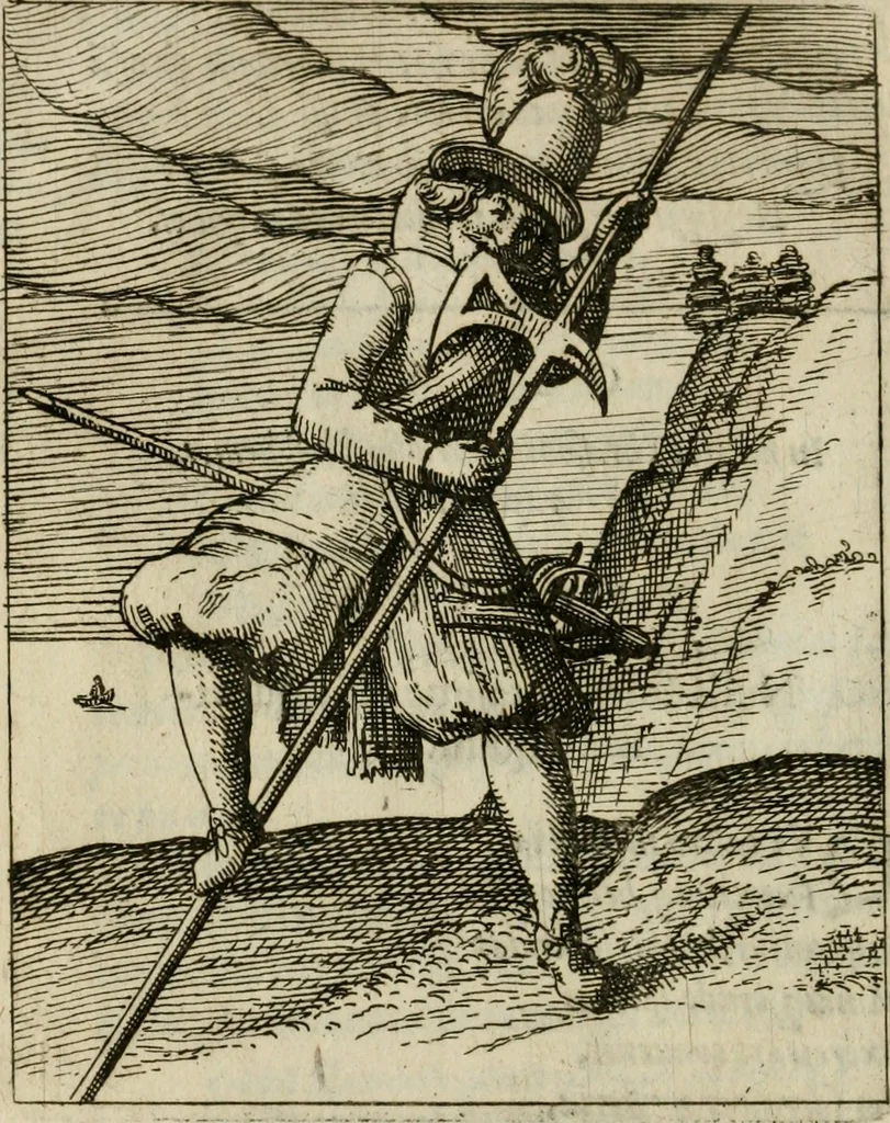 An illustration from Nebulo nebulonum, hoc est, Iocoseria modernae nequitiae censura : qua hominum sceleratorum fraudes, doli ac versutiae aeri aëriq[ue] exponuntur pùblice, 1620, leaf 43