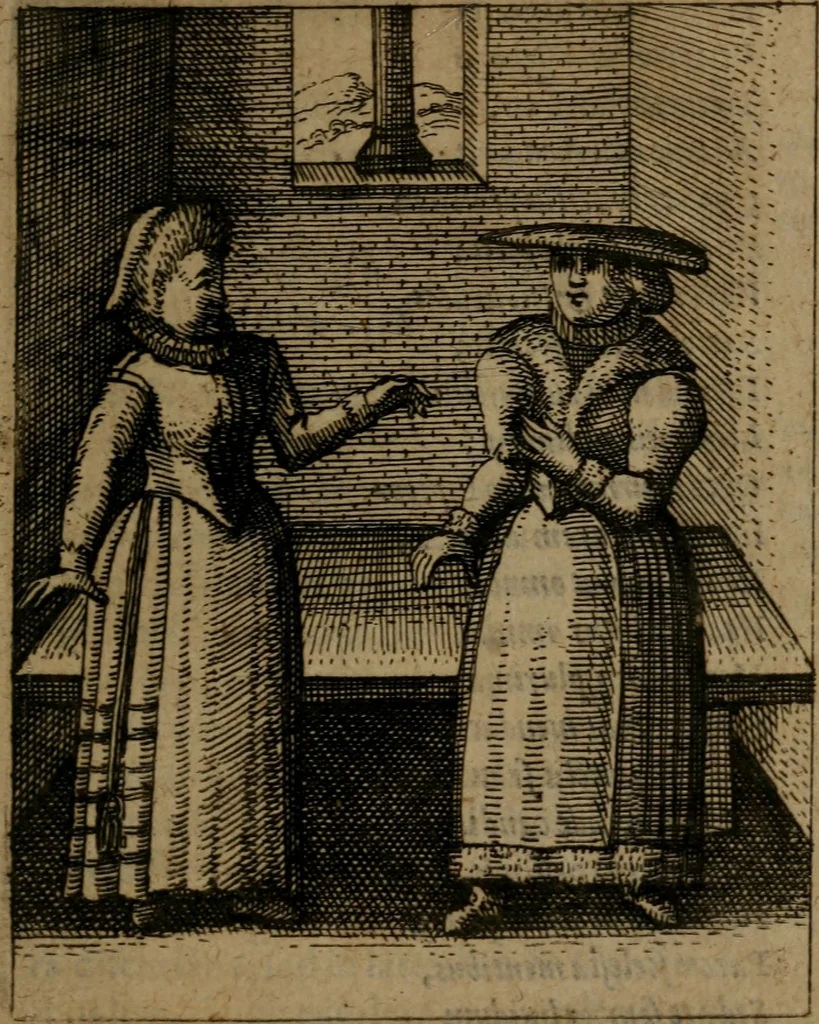 An illustration from Nebulo nebulonum, hoc est, Jocoseria nequitiae censura : qua hominum scelestorum doli, fraudes, fallaciae, & mores versuti vivis coloribus depinguntur, aeriq[ue] incisi publico aspectui exponuntur, 1663, leaf 116