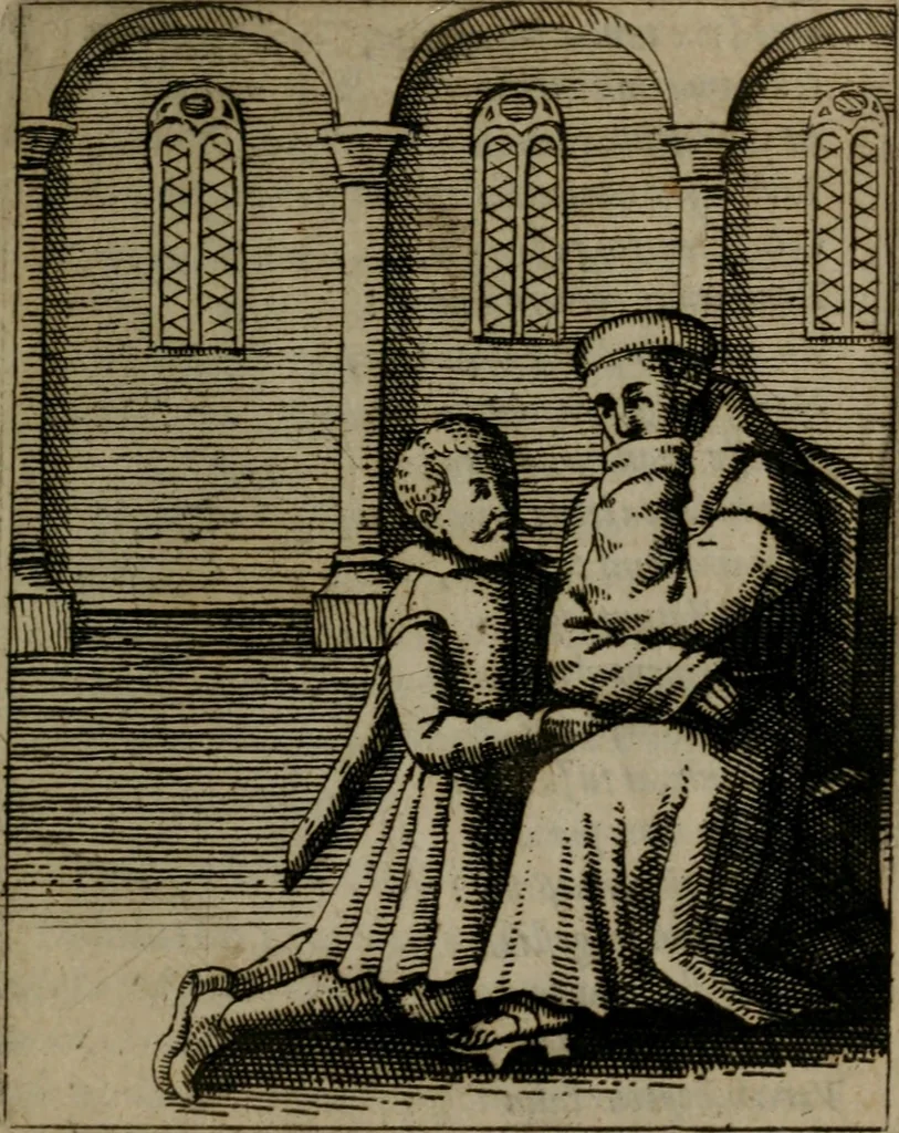 An illustration from Nebulo nebulonum, hoc est, Jocoseria nequitiae censura : qua hominum scelestorum doli, fraudes, fallaciae, & mores versuti vivis coloribus depinguntur, aeriq[ue] incisi publico aspectui exponuntur, 1663, leaf 168