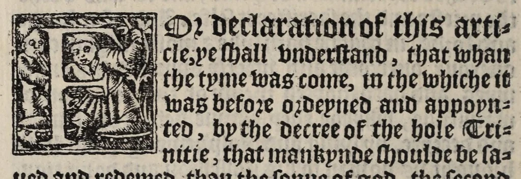 An illustration from A necessary doctrine and erudition for any Christen man, 1543, leaf 28
