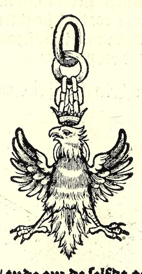 An illustration from Nederlandtsche herault, of, Adelik toneel zijnde een historische beschrijvinge, van allerley trappen van adeldom : alsmede van alderhande wapen-schilden, in koninckrijcken, gemeene-besten, steden en volkeren, van oude tijden af, tot dese eeuw toe in gebruyk geweest zijnde, 1672, leaf 182