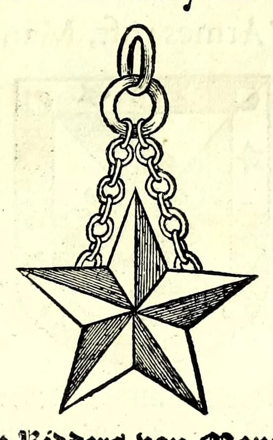 An illustration from Nederlandtsche herault, of, Adelik toneel zijnde een historische beschrijvinge, van allerley trappen van adeldom : alsmede van alderhande wapen-schilden, in koninckrijcken, gemeene-besten, steden en volkeren, van oude tijden af, tot dese eeuw toe in gebruyk geweest zijnde, 1672, leaf 189