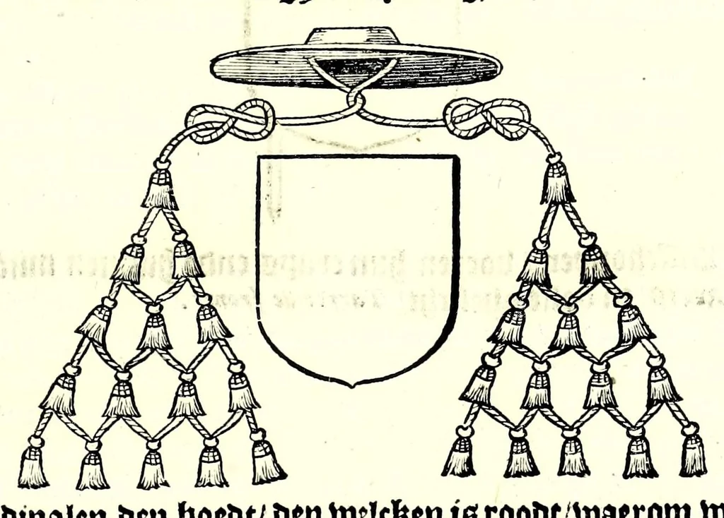 An illustration from Nederlandtsche herault, of, Adelik toneel zijnde een historische beschrijvinge, van allerley trappen van adeldom : alsmede van alderhande wapen-schilden, in koninckrijcken, gemeene-besten, steden en volkeren, van oude tijden af, tot dese eeuw toe in gebruyk geweest zijnde, 1672, leaf 237