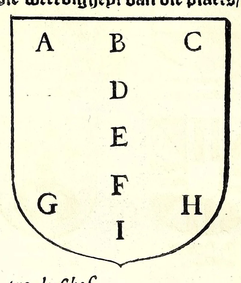 An illustration from Nederlandtsche herault, of, Adelik toneel zijnde een historische beschrijvinge, van allerley trappen van adeldom : alsmede van alderhande wapen-schilden, in koninckrijcken, gemeene-besten, steden en volkeren, van oude tijden af, tot dese eeuw toe in gebruyk geweest zijnde, 1672, leaf 446