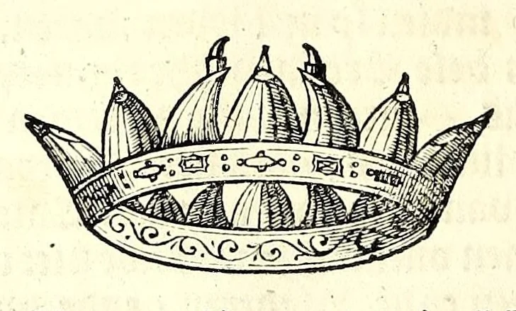 An illustration from Nederlandtsche herault, of, Adelik toneel zijnde een historische beschrijvinge, van allerley trappen van adeldom : alsmede van alderhande wapen-schilden, in koninckrijcken, gemeene-besten, steden en volkeren, van oude tijden af, tot dese eeuw toe in gebruyk geweest zijnde, 1672, leaf 50