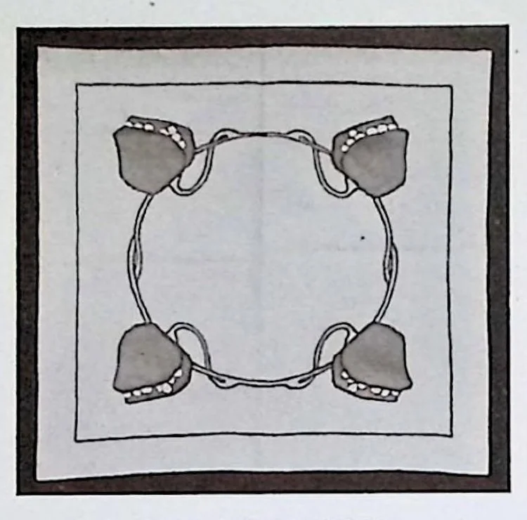 An illustration from Needle-Work From The Craftsman Workshops, 1905, leaf 17