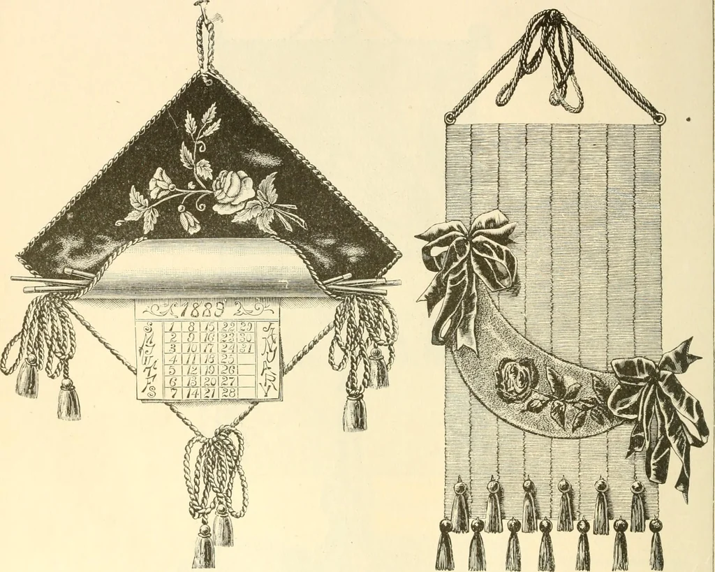 An illustration from Needle and brush:, 1889, leaf 105