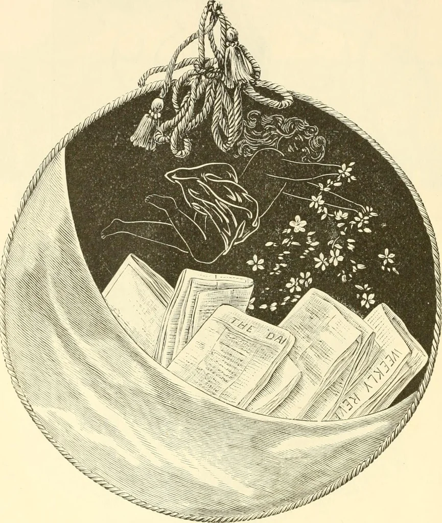 An illustration from Needle and brush:, 1889, leaf 113
