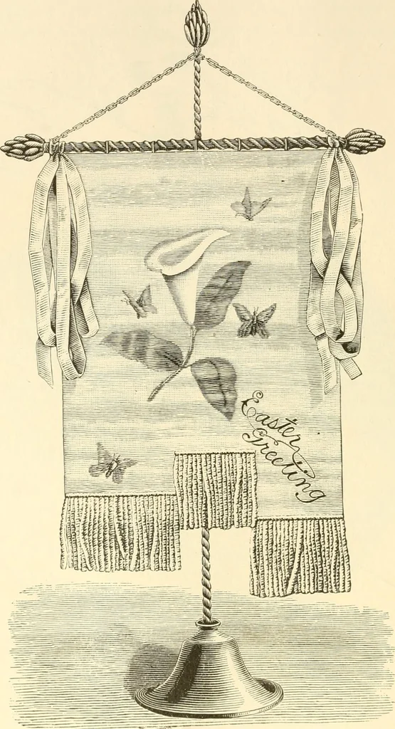 An illustration from Needle and brush:, 1889, leaf 115