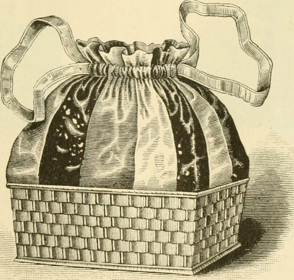 An illustration from Needle and brush:, 1889, leaf 118