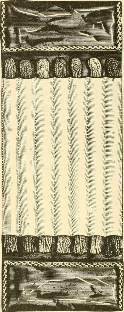 An illustration from Needle and brush:, 1889, leaf 119