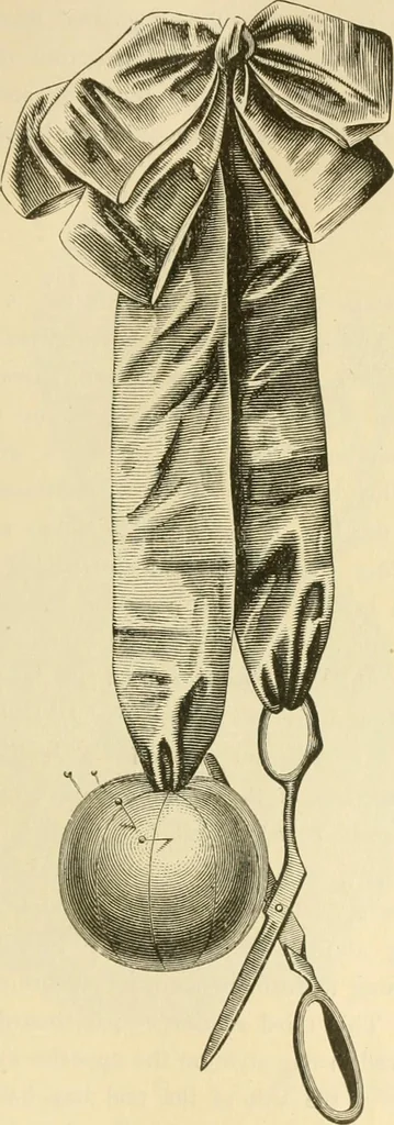 An illustration from Needle and brush:, 1889, leaf 120