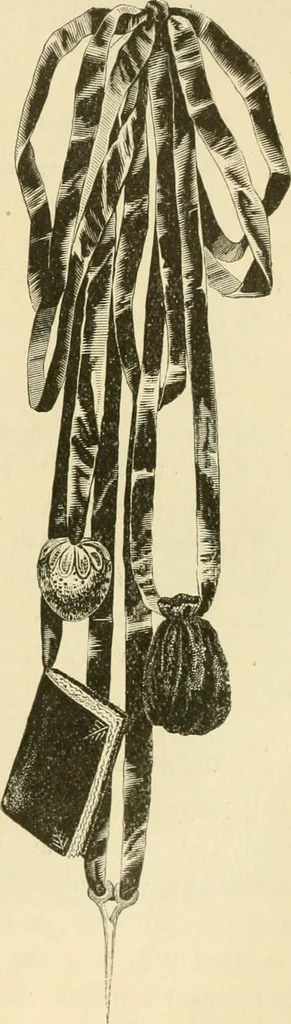 An illustration from Needle and brush:, 1889, leaf 120
