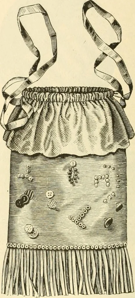 An illustration from Needle and brush:, 1889, leaf 123