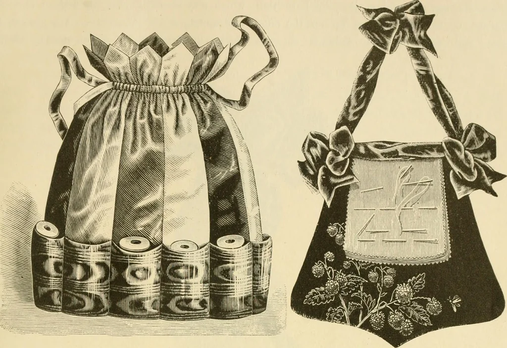 An illustration from Needle and brush:, 1889, leaf 126