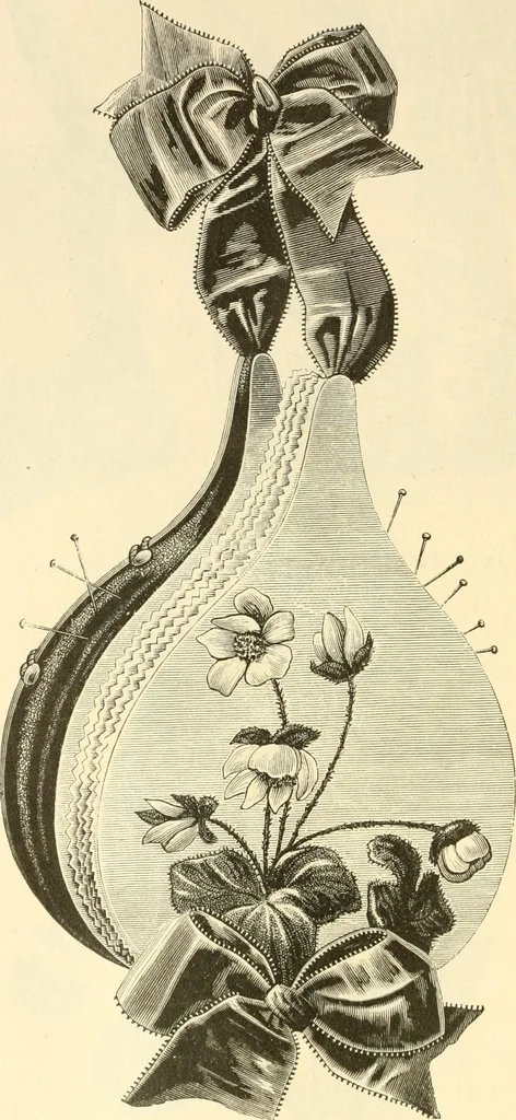 An illustration from Needle and brush:, 1889, leaf 127
