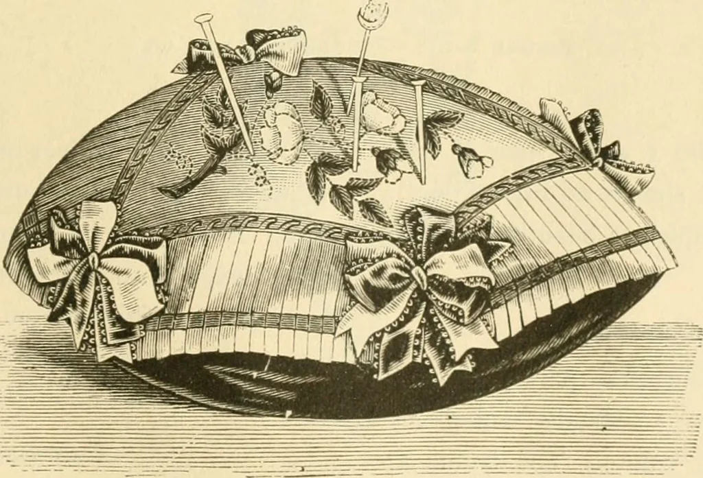 An illustration from Needle and brush:, 1889, leaf 130