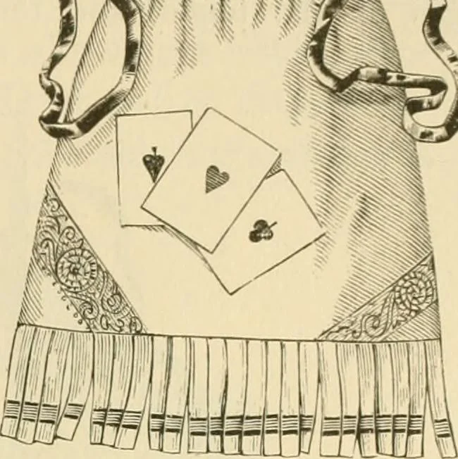An illustration from Needle and brush:, 1889, leaf 132