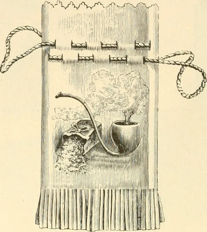An illustration from Needle and brush:, 1889, leaf 133