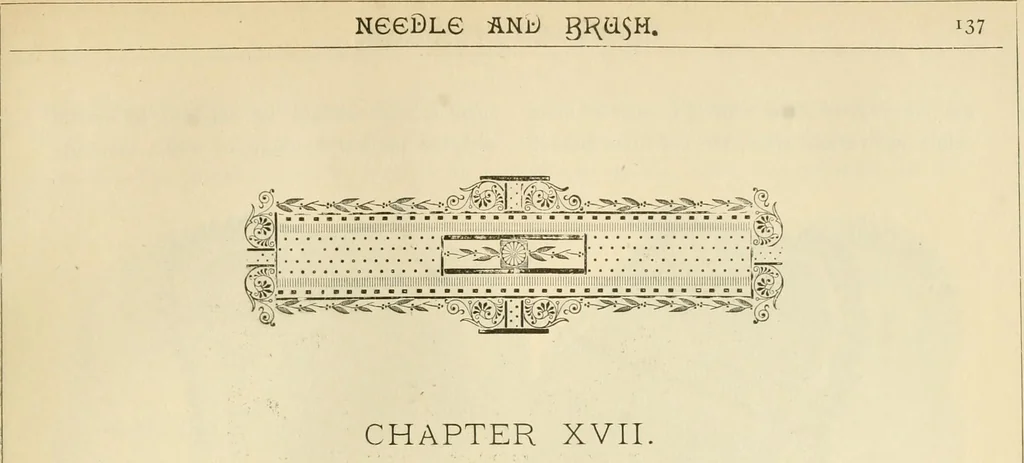 An illustration from Needle and brush:, 1889, leaf 142