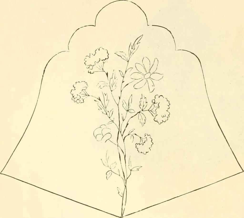 An illustration from Needle and brush:, 1889, leaf 147