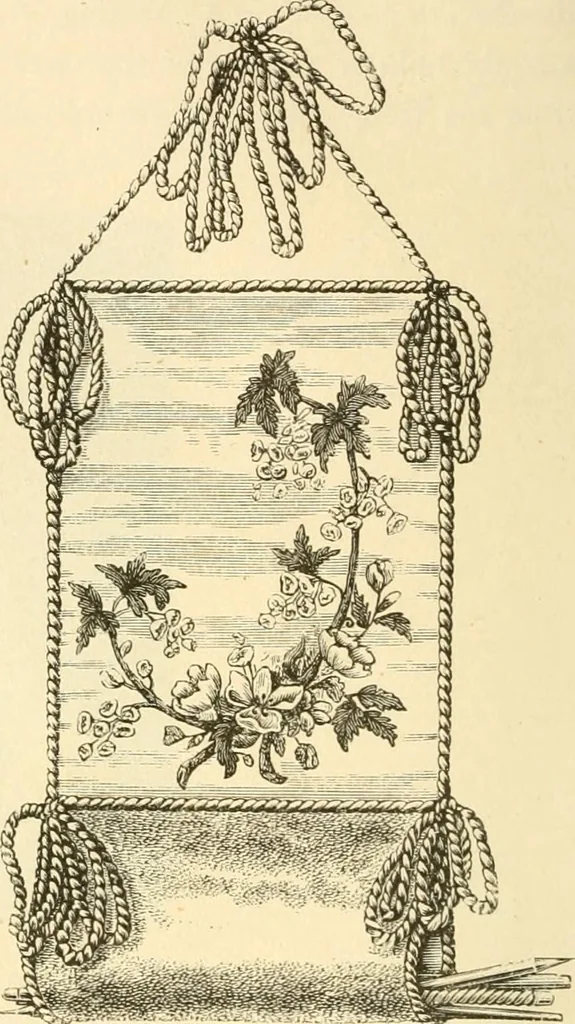 An illustration from Needle and brush:, 1889, leaf 151